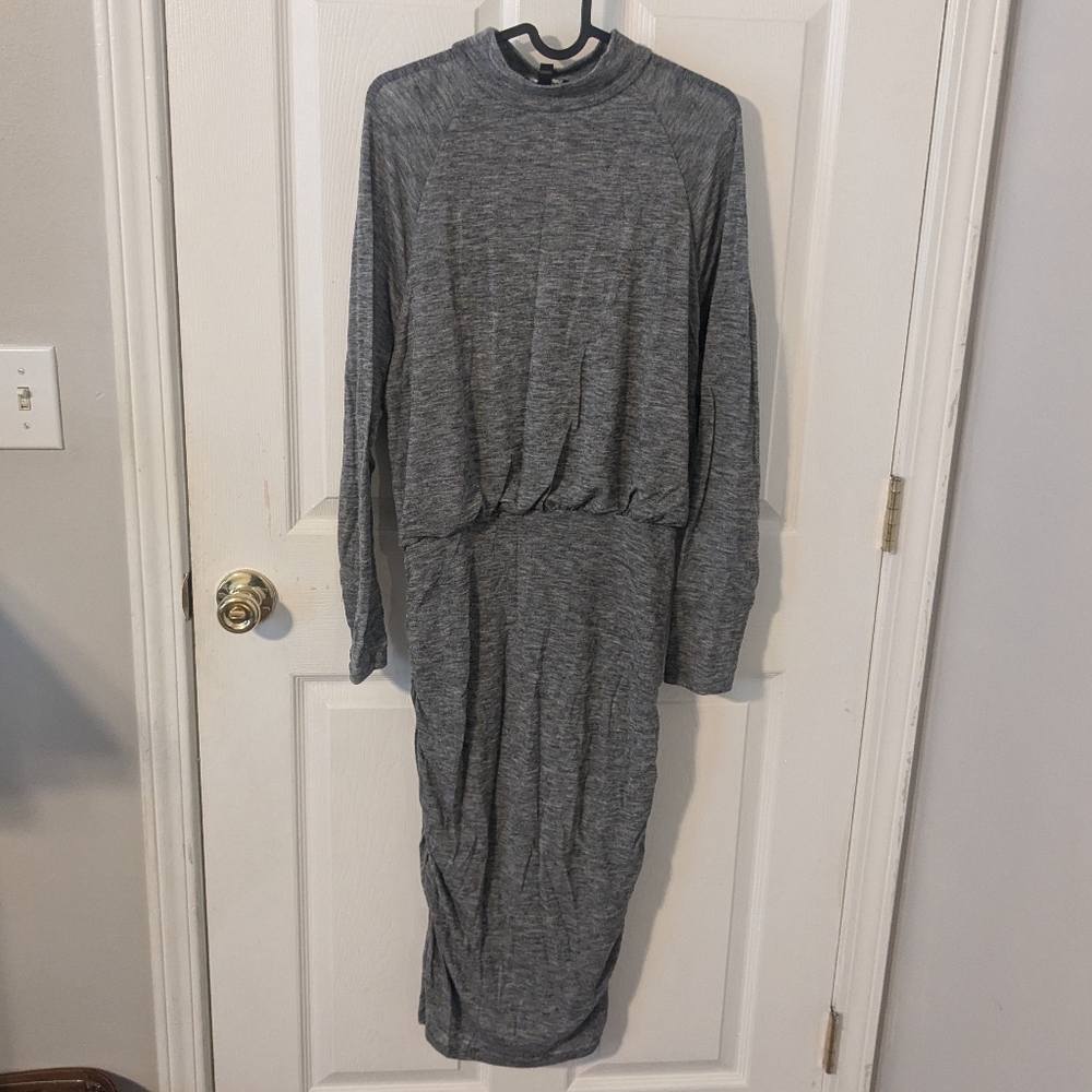 Express Midi Sheath Stretchy Dress Large